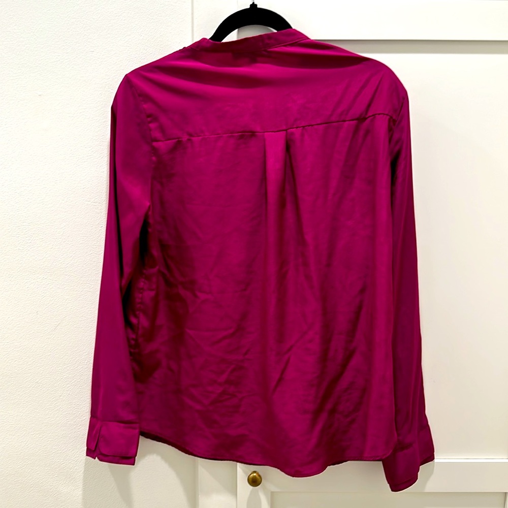 Lulus Raspberry Blouse - Picture 2 of 3